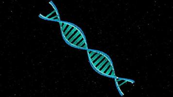 DNA-Struktur blaue Linie video