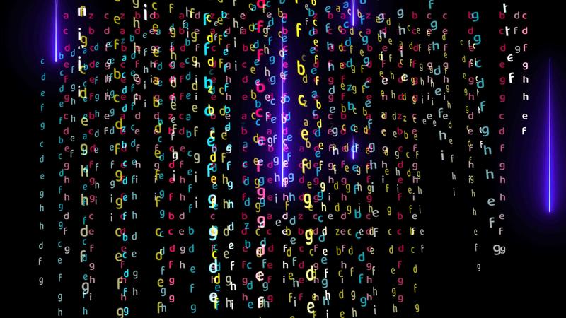 Matrix alphabet text effect 2016200 Stock Video at Vecteezy