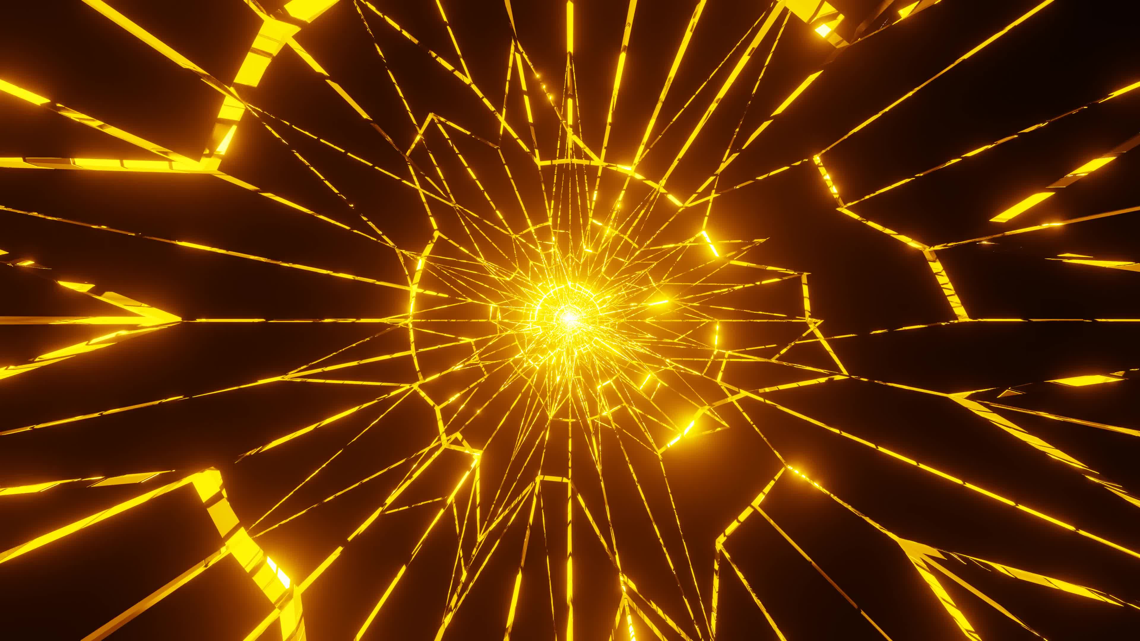 Yellow Lightning Background