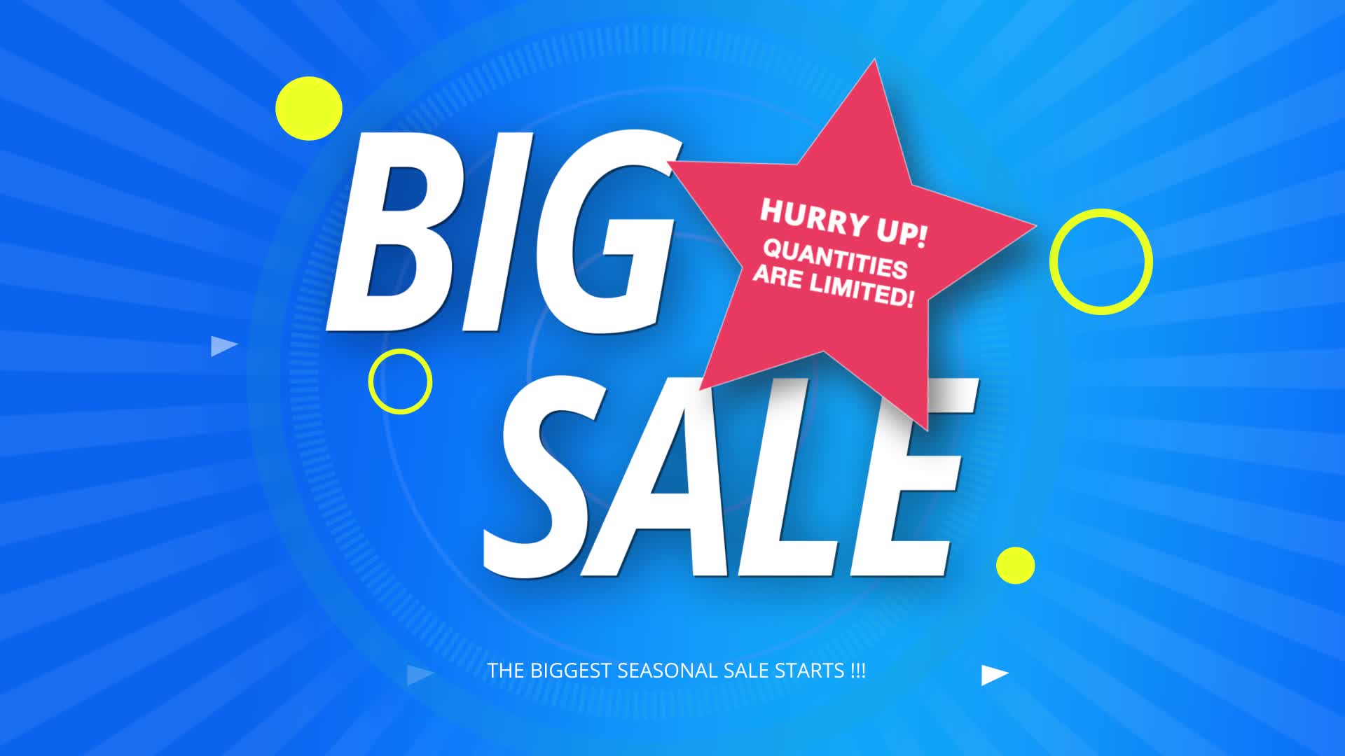 Big Sale Intro 2016235 Stock Video at Vecteezy