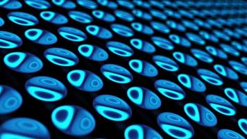 kleine elektronische blaue Kreise endloses Muster