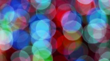 Close up to colorful bokeh video