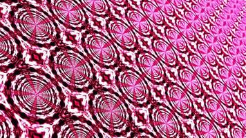 padrão de mosaico decorativo de animação de círculo vermelho-rosa-branco