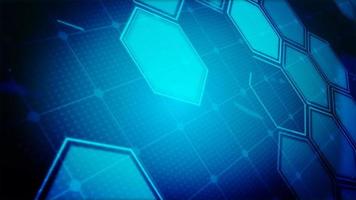 Polka dot grid background with flashing hexagons video