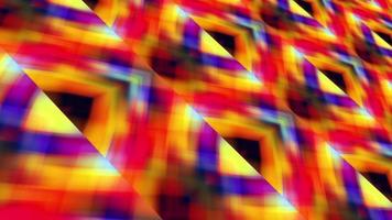 levande neon färgglada mångfärgade geometriska skär mönster mönster loop video