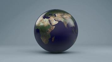 Animation de globe terrestre 3D video