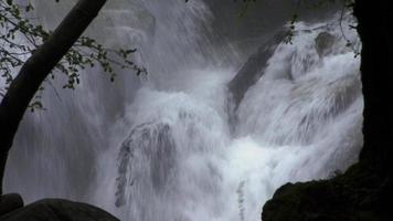 Water Falls Over Big Rocks video