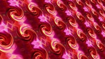 bucle movimiento rosa rojo naranja mandala patrón de mosaico