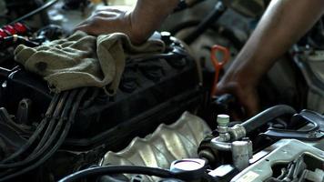 Car Engine Repair At The Garage video