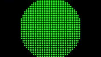 lumières de modèle de points de pixels. video