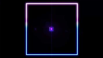 neon vierkant frame zoom