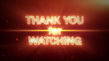 Thank You For Watching Stock Video Footage For Free Download