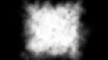 White Puffy Smoke Background Loop video