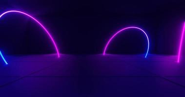neon paarse ringanimatie. video