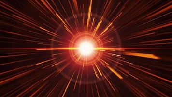 explosão dinâmica de luz de flash com brilhos de luzes douradas video