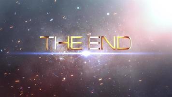 The End Futuristic Background  video