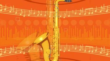fondo abstracto saxofon video
