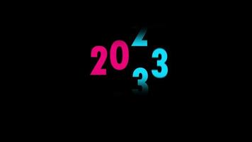 rotação da roda numérica para feliz ano novo em 2021