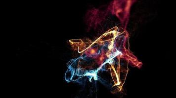 Abstract Particle Animated Background video