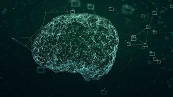 conexión de big data del cerebro video