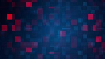 pixel di mosaico azzurro-rosso lampeggiante ciclo di commutazione video