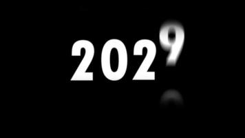rotação da roda numérica para feliz ano novo em 2021 video