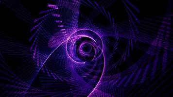 Abstract Network Neon Tunnel Wireframe video