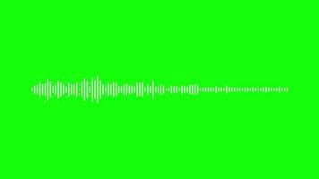 weiße digitale Equalizer-Audiospektrum-Schallwellen video
