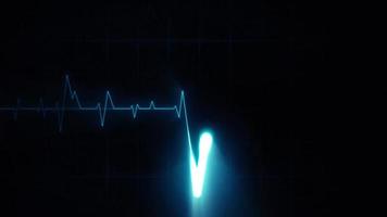 Medical ECG Heart Pulsation Wave Signal video