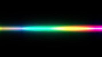 Colorful laser beam