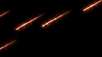 animação meteoro flare video