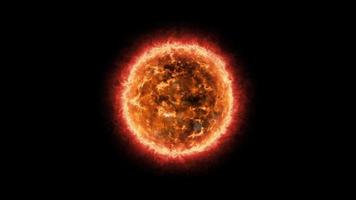 Solar Atmosphere Plasma and Flare Effect Planet video