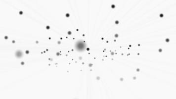 Network animation connected dots on white background video