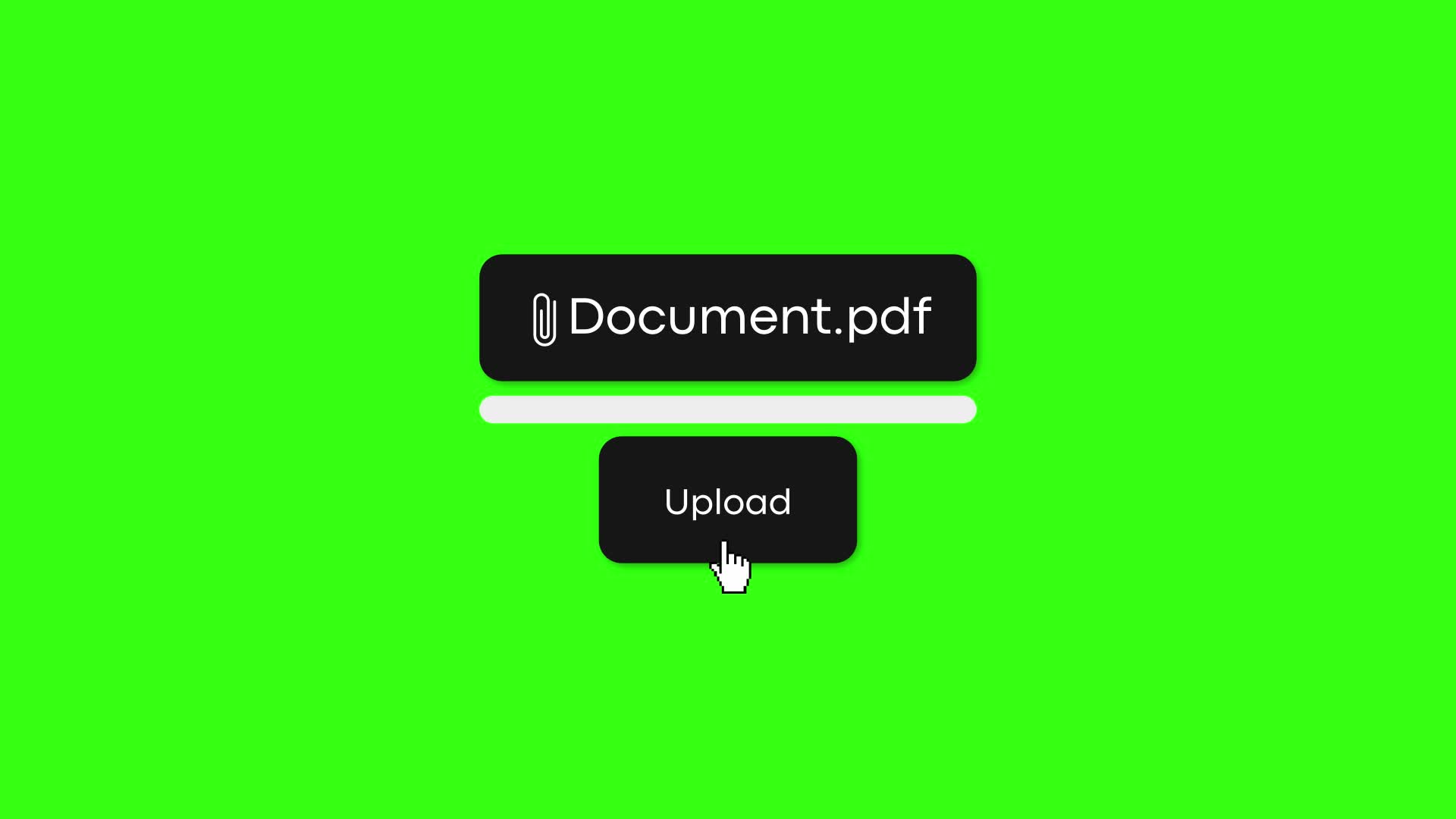 File Upload Animation on Green Background 2017799 Stock Video at Vecteezy