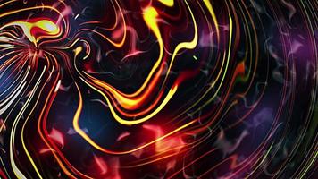 Abstract animation rainbow color wavy smooth energy flow video