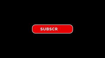 Animation of Red Subscribe Button video