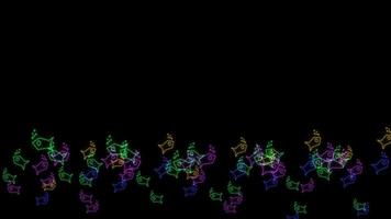 animierter Hintergrund der Regenbogenfische video