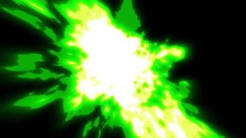 Comic Manga Feuer Explosion Energieeffekt video