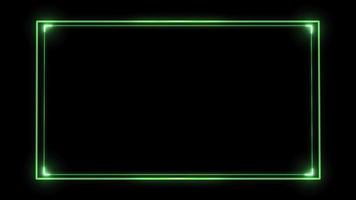 Abstract laser light neon frame background. video