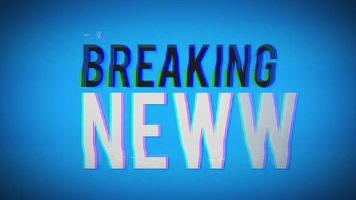 Breaking News Vintage VHS Background Clip video