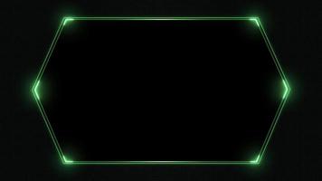 Abstract High Technology Neon Frame Background.