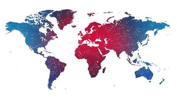 flache Weltkarte globalen technologischen Hintergrund video