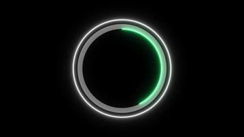 Hud Abstract Loading Circle Hologram Background video