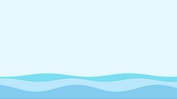 Abstract sea blue sky background. video