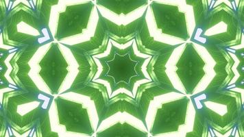 3D Rendering Green Neon Star VJ Loop video