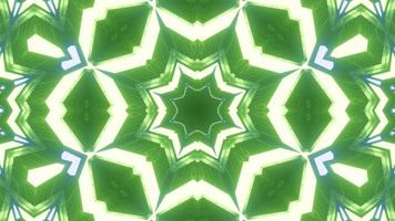 3D Rendering Green Neon Star VJ Loop video