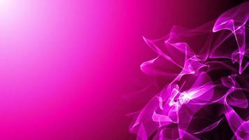 Mouvement abstrait de particules brillantes sur une boucle magenta rose video