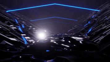 3D Rendering Night Terrain Ride VJ Loop video