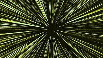loop linee di velocità giallo verde in movimento sul nero video