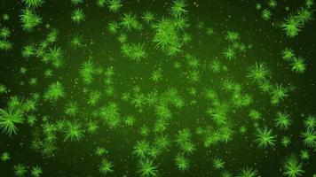 Green Pollen Particles Background video